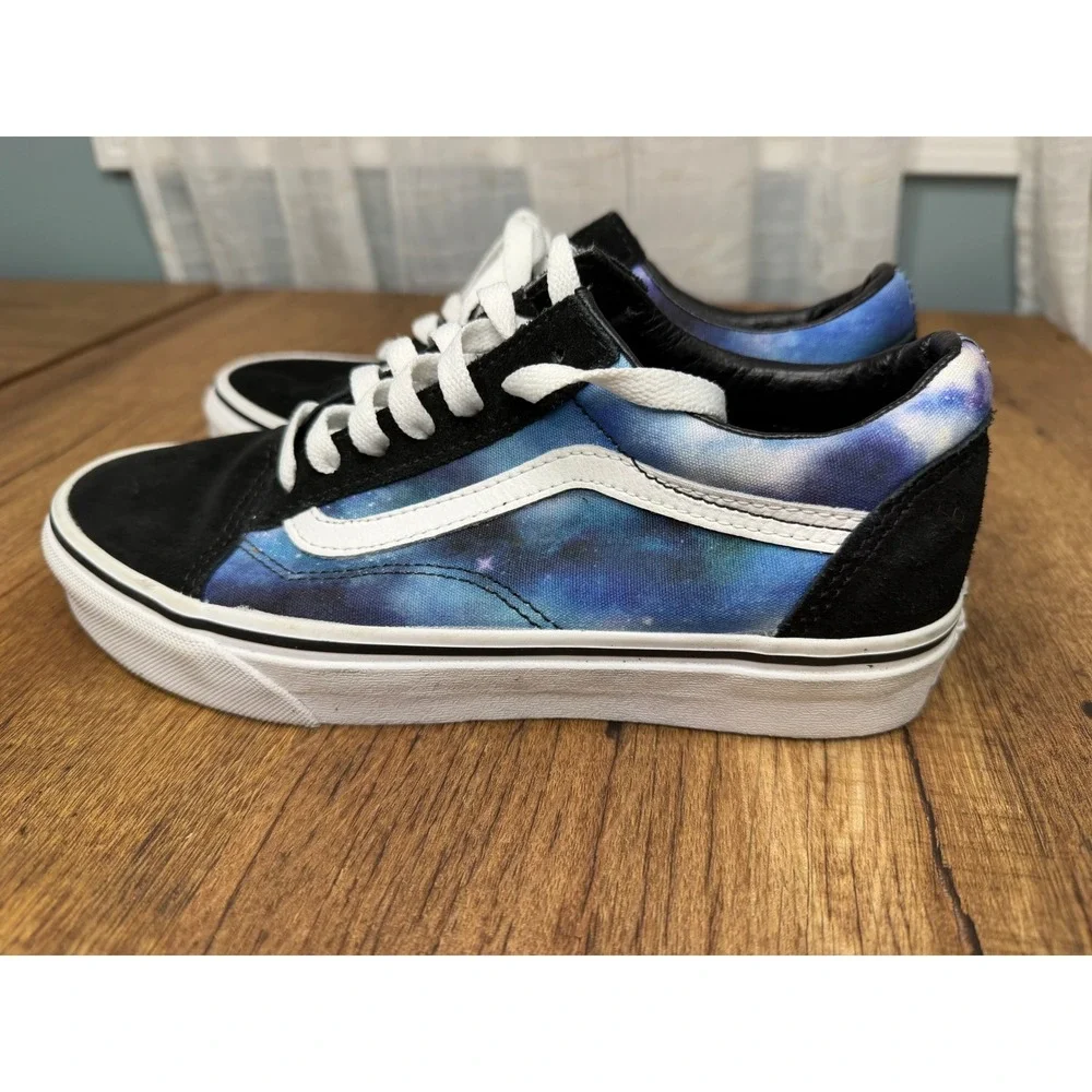 Vans Old Skool Galaxy Print Suede Canvas Lace Up Sneakers Women's Size‎ 7